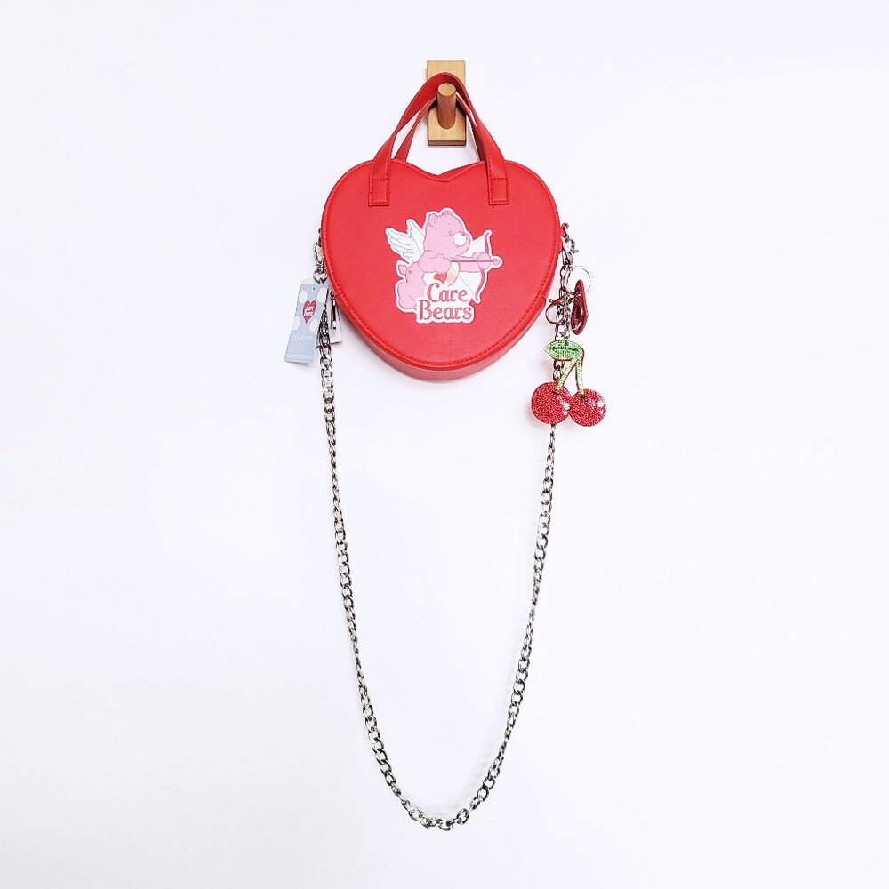 Care Bears X Skinnydip Red Heart Purse with Love-a-Lot Bear as Cupid - BNWT Read